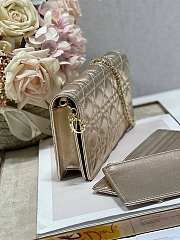Dior Caro Wallet Chain Gold Color 21cm - 2