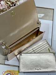 Dior Caro Wallet Chain Gold Color 21cm - 3
