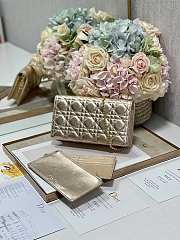 Dior Caro Wallet Chain Gold Color 21cm - 4
