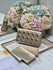 Dior Caro Wallet Chain Gold Color 21cm - 5