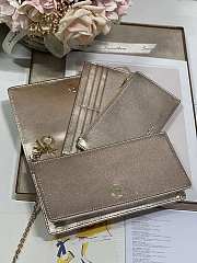 Dior Caro Wallet Chain Gold Color 21cm - 6