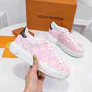 LV Sneaker Monogram Leather In Pink - 1