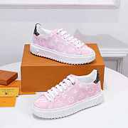 LV Sneaker Monogram Leather In Pink - 6