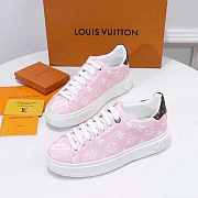 LV Sneaker Monogram Leather In Pink - 4