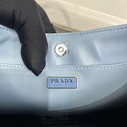 Prada Cleo Brushed Leather Shoulder Bag in Blue - 2