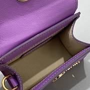 Jacquemus Mini Le Chiquito Purple 12cm - 3