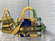Dior Medium Lady D-LITE Bright Yellow and Green 24cm - 1
