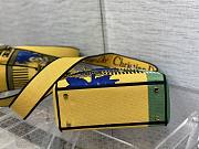 Dior Medium Lady D-LITE Bright Yellow and Green 24cm - 3