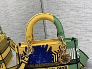 Dior Medium Lady D-LITE Bright Yellow and Green 24cm - 5