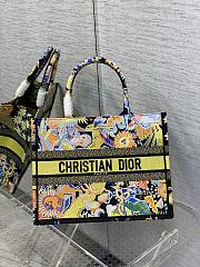 Dior Medium Book Tote Black Multicolor 36cm - 1