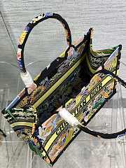 Dior Medium Book Tote Black Multicolor 36cm - 5