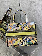 Dior Medium Book Tote Black Multicolor 36cm - 3