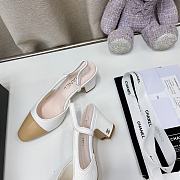 Chanel Slingback White Heels - 3