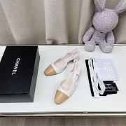 Chanel Slingback White Heels - 5