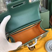 Goyard Green Coated Canvas Leather Top handle 21cm - 6