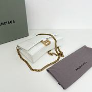 Balenciaga Hourglass XS White Crocodile Embossed 19cm - 6