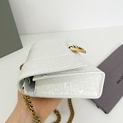 Balenciaga Hourglass XS White Crocodile Embossed 19cm - 5
