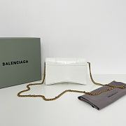Balenciaga Hourglass XS White Crocodile Embossed 19cm - 4