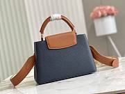 Louis Vuiiton Capucines Dark Blue With Brown 27cm - 6