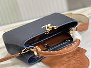 Louis Vuiiton Capucines Dark Blue With Brown 27cm - 4