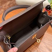 Hermes Kelly 25 Sellier Gris Grey 25cm - 5