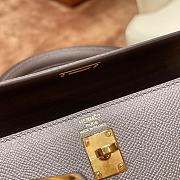Hermes Kelly 25 Sellier Gris Grey 25cm - 3