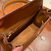Hermes Kelly 25 Sellier Gris Brown 25cm - 6