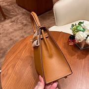 Hermes Kelly 25 Sellier Gris Brown 25cm - 5