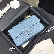 Chanel CF Flap Bag Blue Classic 25cm - 2