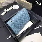 Chanel CF Flap Bag Blue Classic 25cm - 4