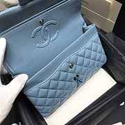 Chanel CF Flap Bag Blue Classic 25cm - 5