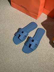 Hermes Slippers Blue - 1