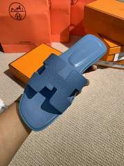 Hermes Slippers Blue - 6