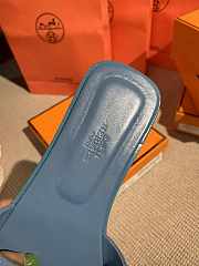 Hermes Slippers Blue - 5