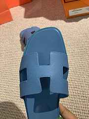 Hermes Slippers Blue - 4