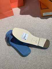 Hermes Slippers Blue - 3