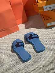 Hermes Slippers Blue - 2