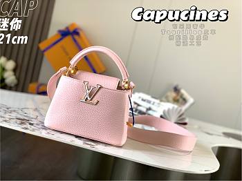 Louis Vuiiton Capucines Pink 21cm