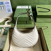 Gucci Marmont Half-moon-shaped Mini White Bag 21cm - 6