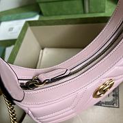 Gucci Marmont Half-moon-shaped Mini Pink Bag 21cm - 6