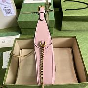 Gucci Marmont Half-moon-shaped Mini Pink Bag 21cm - 5