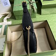 Gucci Marmont Half-moon-shaped Mini Black Bag 21cm - 3