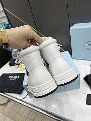 Prada Downtown Perforated Leather High Black White - 2