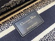 Dior Lady D-LITE Canvas of Jouy Blue Bag 24cm - 3