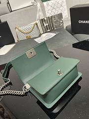Chanel Boy Bag Silver Hardware 20cm - 5