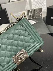 Chanel Boy Bag Silver Hardware 20cm - 4