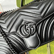 Gucci Marmont Small Shoulder Black Bag 26cm - 3