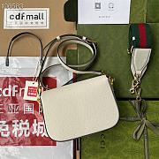 Adidas x Gucci Horsebit Mini White Bag 20cm - 5