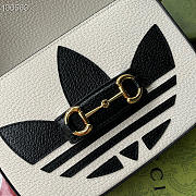 Adidas x Gucci Horsebit Mini White Bag 20cm - 6