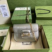 Gucci Horsebit 1955 Lizard Mini Bag 20.5cm - 1